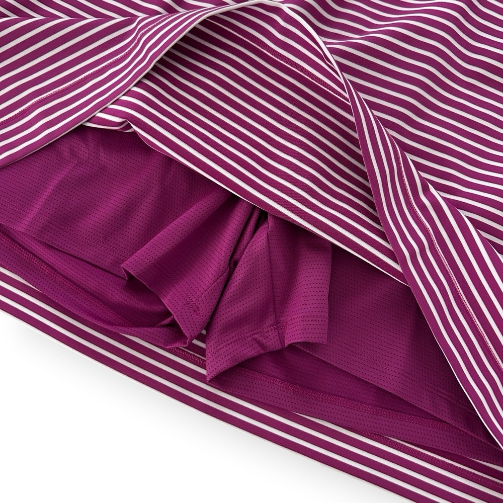 Chico's Zenergy Women XXL Purple Multicolor Size 4 Stripe Skort Skirt 20/22 NWT - Picture 8 of 15